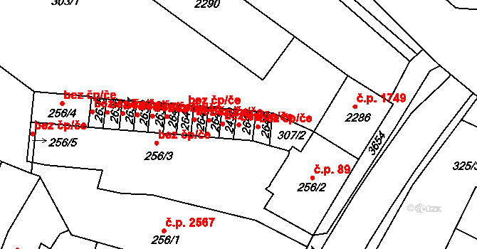 Rakovník 41873424 na parcele st. 2644 v KÚ Rakovník, Katastrální mapa