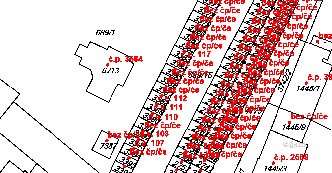 Havlíčkův Brod 50152424 na parcele st. 3387 v KÚ Havlíčkův Brod, Katastrální mapa