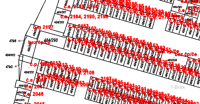 Podlesí 2119, Havířov na parcele st. 484/45 v KÚ Bludovice, Katastrální mapa