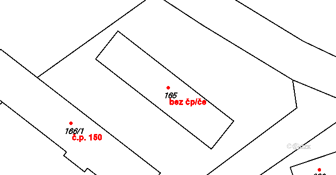 Rychnov nad Kněžnou 38474425 na parcele st. 165 v KÚ Lipovka u Rychnova nad Kněžnou, Katastrální mapa