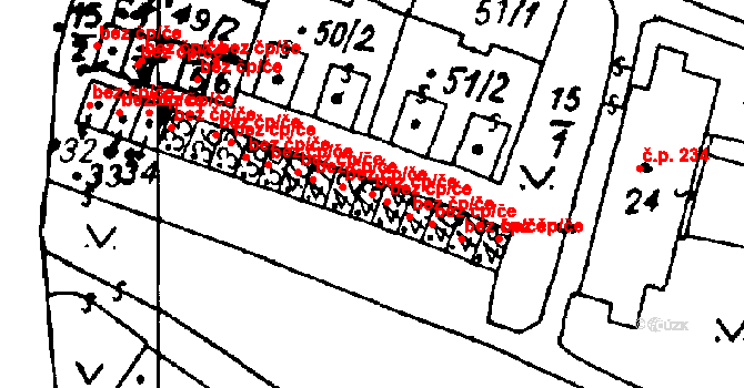 Heřmanova Huť 39637425 na parcele st. 43 v KÚ Vlkýš, Katastrální mapa