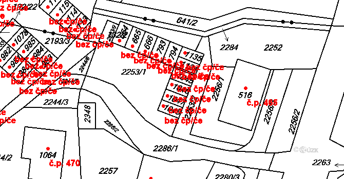 Hanušovice 38957426 na parcele st. 1048 v KÚ Hanušovice, Katastrální mapa