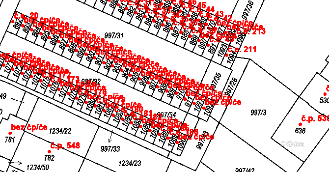 Mariánské Lázně 44644426 na parcele st. 908 v KÚ Mariánské Lázně, Katastrální mapa
