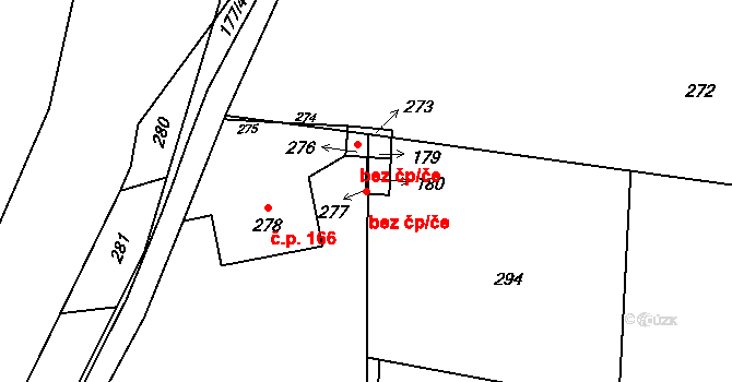 Zátor 42902428 na parcele st. 277 v KÚ Loučky u Zátoru, Katastrální mapa