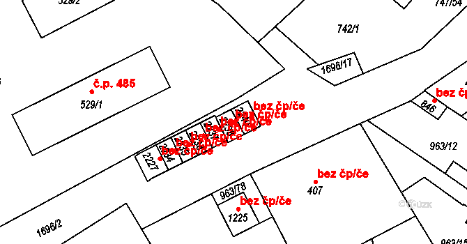 Přibyslav 48584428 na parcele st. 2238 v KÚ Přibyslav, Katastrální mapa
