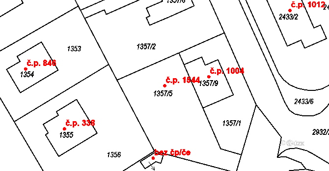 Rychnov nad Kněžnou 1544 na parcele st. 1357/5 v KÚ Rychnov nad Kněžnou, Katastrální mapa