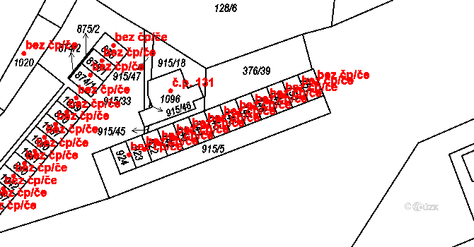 Košťany 39115429 na parcele st. 746 v KÚ Košťany, Katastrální mapa