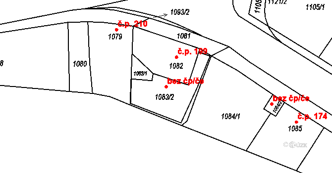 Klášterec nad Ohří 39121429 na parcele st. 1083/2 v KÚ Miřetice u Klášterce nad Ohří, Katastrální mapa