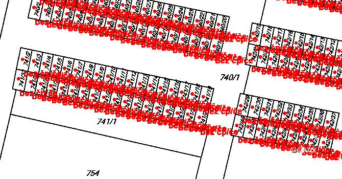 Sokolov 42974429 na parcele st. 741/16 v KÚ Sokolov, Katastrální mapa
