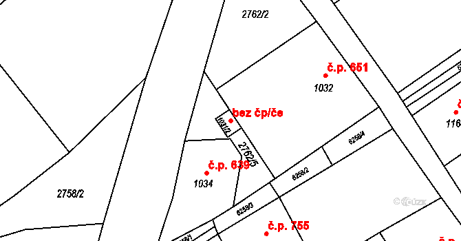 Jiříkov 43570429 na parcele st. 1031/2 v KÚ Jiříkov, Katastrální mapa