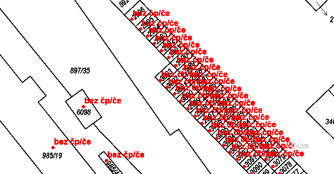 Chrudim 47991429 na parcele st. 3002 v KÚ Chrudim, Katastrální mapa