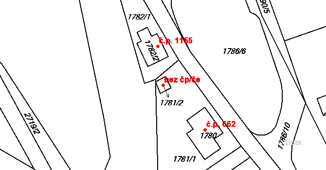 Krnov 48598429 na parcele st. 1781/2 v KÚ Opavské Předměstí, Katastrální mapa
