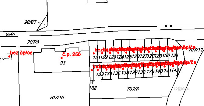 Bohutín 48876429 na parcele st. 122 v KÚ Tisová u Bohutína, Katastrální mapa