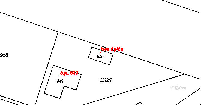 Předměřice nad Labem 118908430 na parcele st. 850 v KÚ Předměřice nad Labem, Katastrální mapa