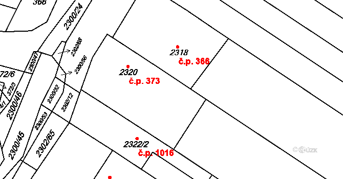 Svatobořice 373, Svatobořice-Mistřín na parcele st. 2320 v KÚ Svatobořice, Katastrální mapa