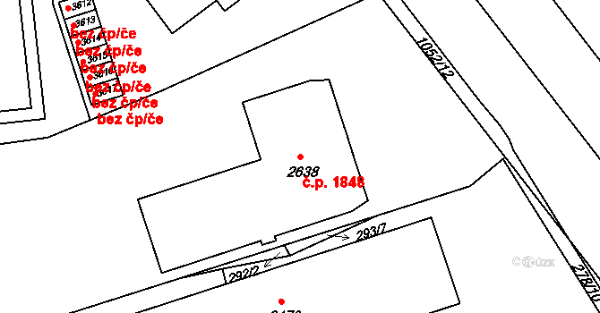 Brandýs nad Labem 1848, Brandýs nad Labem-Stará Boleslav na parcele st. 2638 v KÚ Brandýs nad Labem, Katastrální mapa