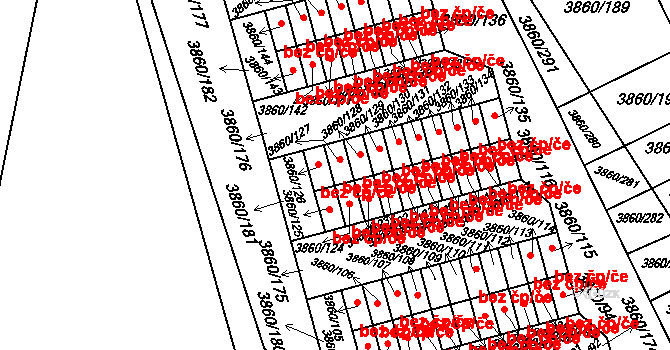 Chotěboř 49879430 na parcele st. 3860/127 v KÚ Chotěboř, Katastrální mapa