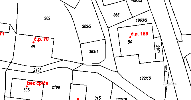 Svratouch 38052431 na parcele st. 55 v KÚ Svratouch, Katastrální mapa
