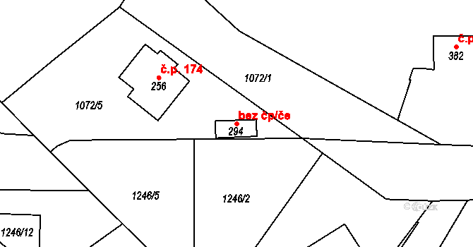 Černý Důl 39004431 na parcele st. 294 v KÚ Čistá v Krkonoších, Katastrální mapa