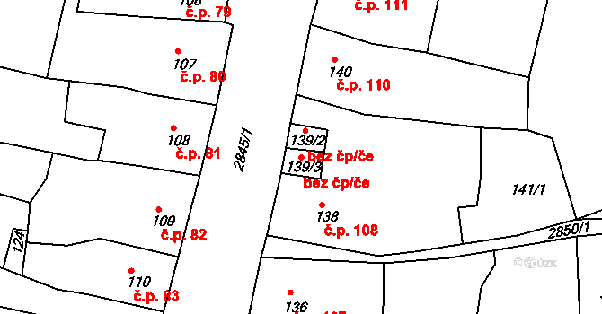 Teplá 39707431 na parcele st. 139/3 v KÚ Teplá, Katastrální mapa