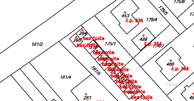 Rosice 43725431 na parcele st. 317 v KÚ Rosice u Chrasti, Katastrální mapa