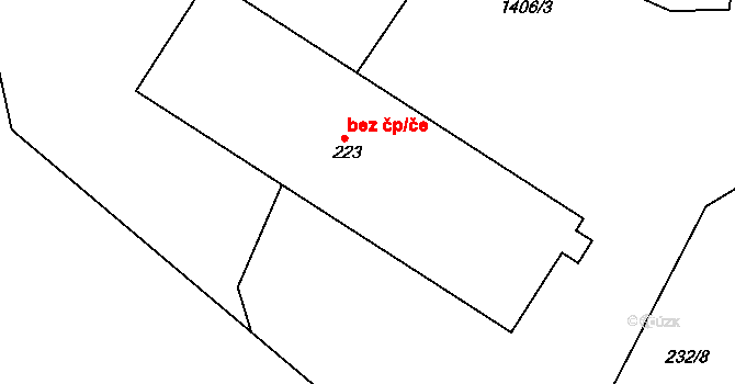 Pičín 44474431 na parcele st. 223 v KÚ Pičín, Katastrální mapa