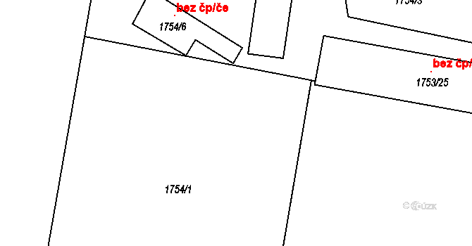Svatobořice-Mistřín 44578431 na parcele st. 1754/4 v KÚ Svatobořice, Katastrální mapa