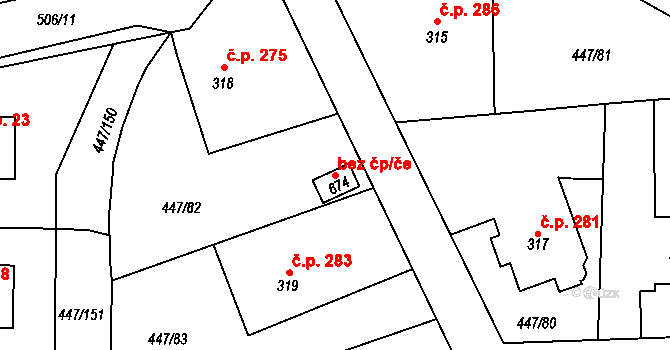 Nižbor 46401431 na parcele st. 674 v KÚ Nižbor, Katastrální mapa
