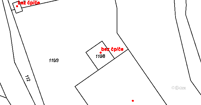 Moravský Beroun 48484431 na parcele st. 110/8 v KÚ Ondrášov, Katastrální mapa