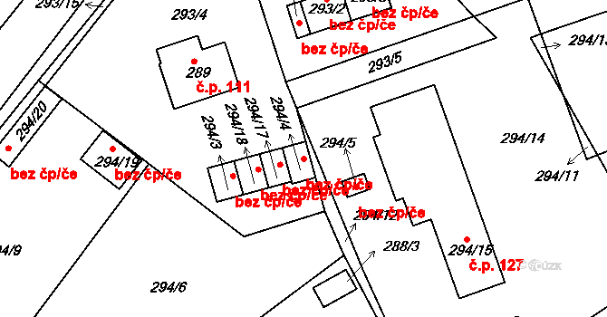 Plzeň 43435432 na parcele st. 294/4 v KÚ Malesice, Katastrální mapa