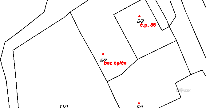 Klatovy 45200432 na parcele st. 5/2 v KÚ Kydliny, Katastrální mapa
