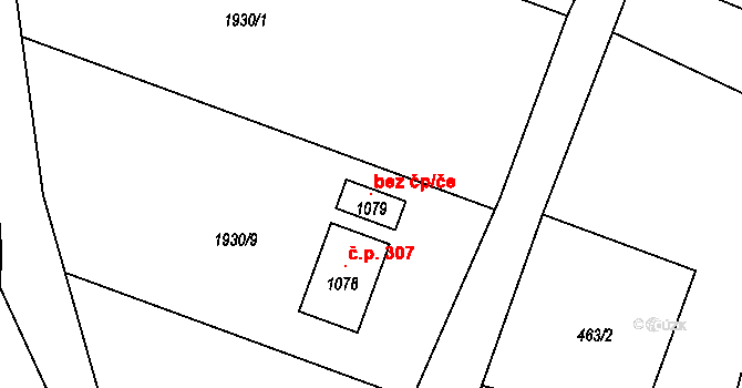Skalice u České Lípy 118519433 na parcele st. 1079 v KÚ Skalice u České Lípy, Katastrální mapa