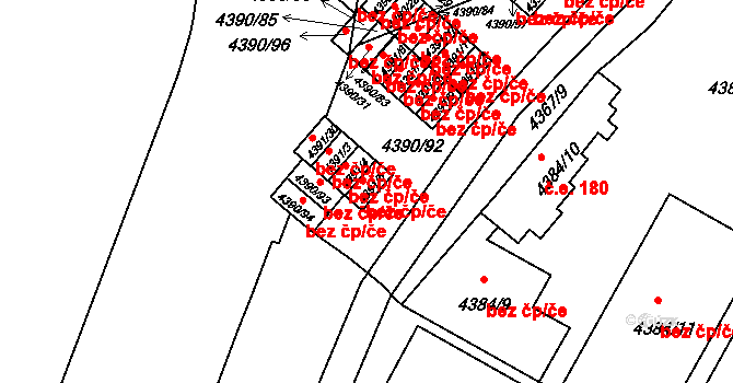Praha 40475433 na parcele st. 4391/5 v KÚ Strašnice, Katastrální mapa