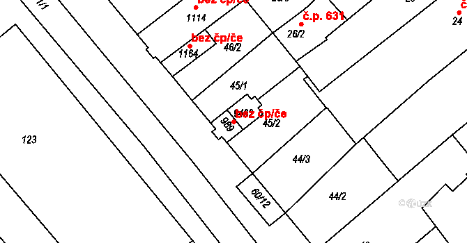 Slavonice 42309433 na parcele st. 989 v KÚ Slavonice, Katastrální mapa