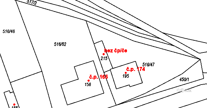 Ondratice 78969433 na parcele st. 215 v KÚ Ondratice, Katastrální mapa