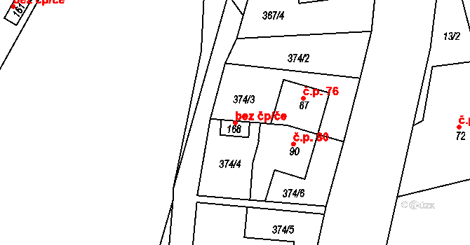Objekt 156494434, Katastrální mapa