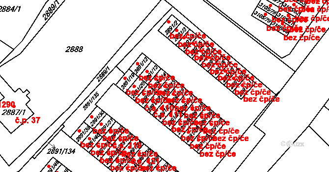 Orlová 38216434 na parcele st. 2891/15 v KÚ Poruba u Orlové, Katastrální mapa