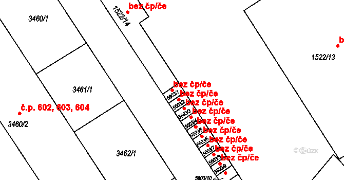 Kolín 41971434 na parcele st. 5603/1 v KÚ Kolín, Katastrální mapa