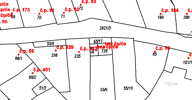 Horní Cerekev 43255434 na parcele st. 678 v KÚ Horní Cerekev, Katastrální mapa