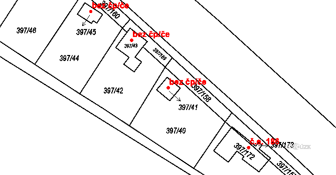Klášterec nad Ohří 45101434 na parcele st. 397/41 v KÚ Mikulovice u Vernéřova, Katastrální mapa