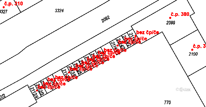 Třinec 48411434 na parcele st. 2113/1 v KÚ Lyžbice, Katastrální mapa