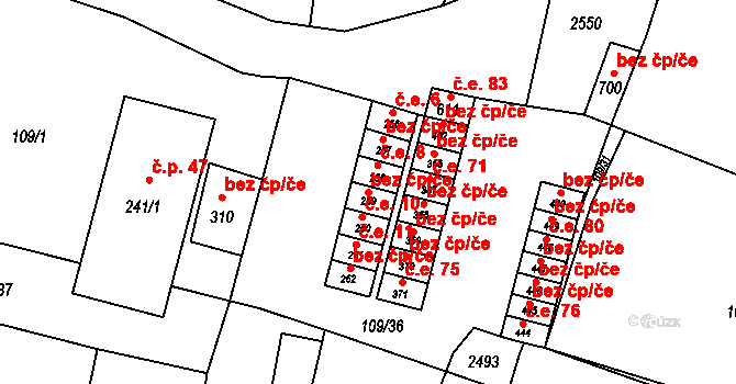 Lubenec 50302434 na parcele st. 259 v KÚ Lubenec, Katastrální mapa