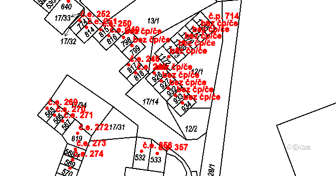 Krupka 39133435 na parcele st. 932 v KÚ Bohosudov, Katastrální mapa