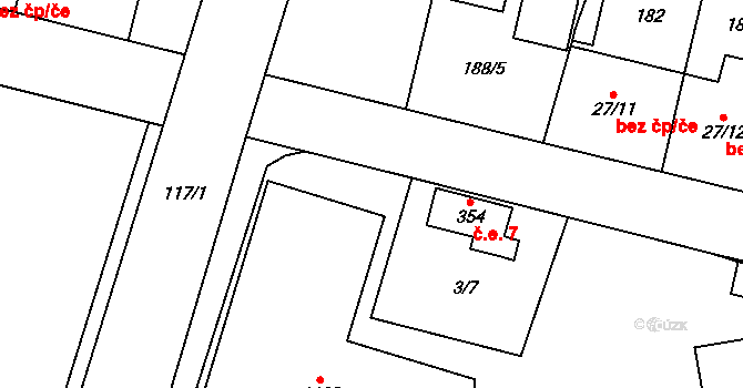 Hovorčovice 6 na parcele st. 1093 v KÚ Hovorčovice, Katastrální mapa