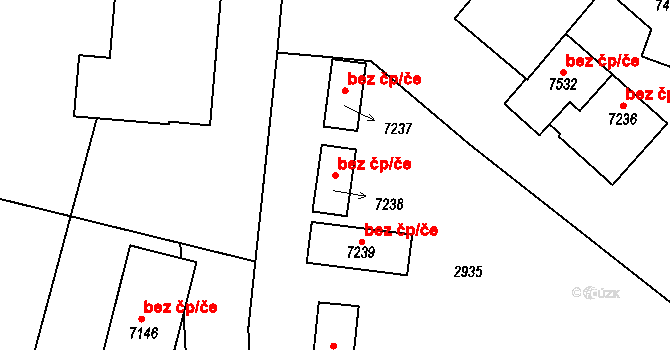 Cheb 41270436 na parcele st. 7238 v KÚ Cheb, Katastrální mapa