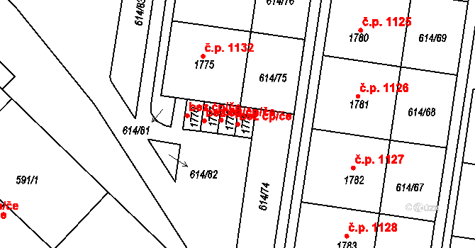 Neratovice 49527436 na parcele st. 1779 v KÚ Neratovice, Katastrální mapa