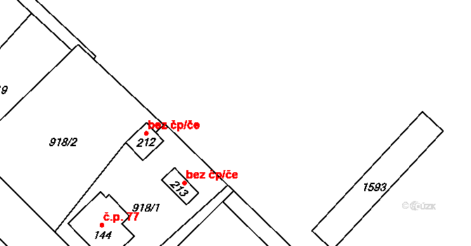 Broumov 38311437 na parcele st. 213 v KÚ Broumov u Zadního Chodova, Katastrální mapa