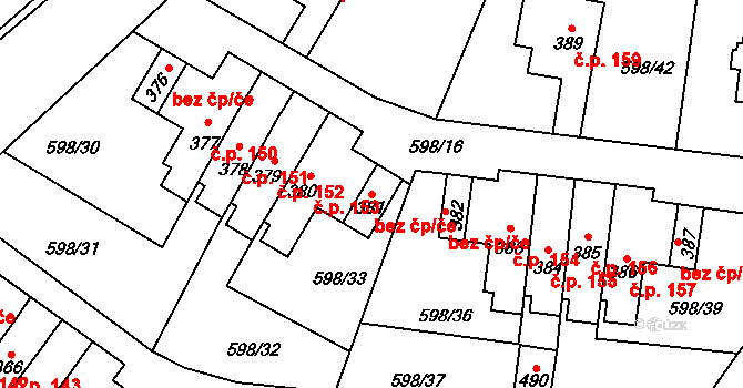 Skuhrov nad Bělou 44264437 na parcele st. 381 v KÚ Skuhrov nad Bělou, Katastrální mapa