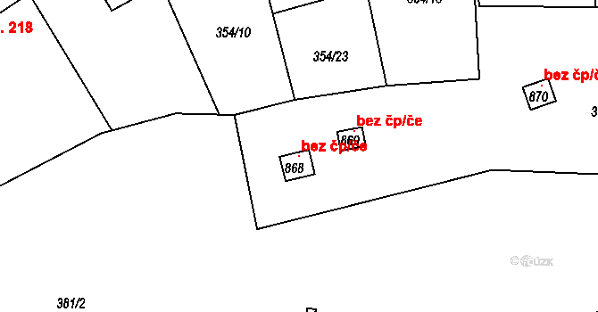 Zlín 115622438 na parcele st. 868 v KÚ Kudlov, Katastrální mapa