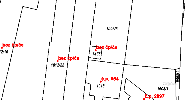 Beroun 148708439 na parcele st. 7456 v KÚ Beroun, Katastrální mapa